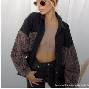 12th Tribe Leopard Shacket